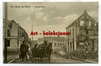 Rosja - Stołupiany - Stalluponen - Zniszczone kamienice