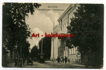 Białystok - Ulica Aleksandrowska - Handelsschule