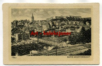 Kłodzko - Glatz - Widok ogólny - Graficzna