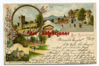 Szczawno Zdrój - Bad Salzbrunn - Gruss - Litografia