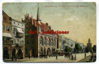 Malbork - Marienburg - Ratusz - Kamienice rynkowe