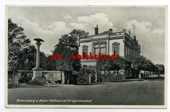 Bobrowice - Bobersberg - Ratusz - Pomnik